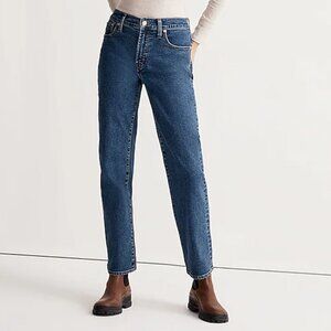 NEW MADEWELL THE PERFECT VINTAGE STRAIGHT JEANS HIGH RISE STRETCH wool/cotton 30